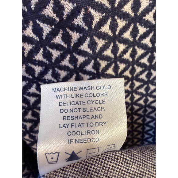 Tyler Boe Geometric Print Cowl Neck 3/4 Sleeve Dress Womens L - Picture 3 of 7